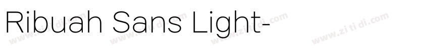 Ribuah Sans Light字体转换
